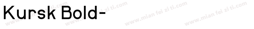 Kursk Bold字体转换